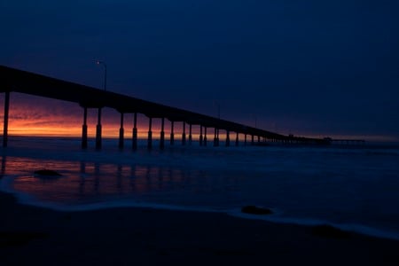 Bridge Sunset - nature, sunset