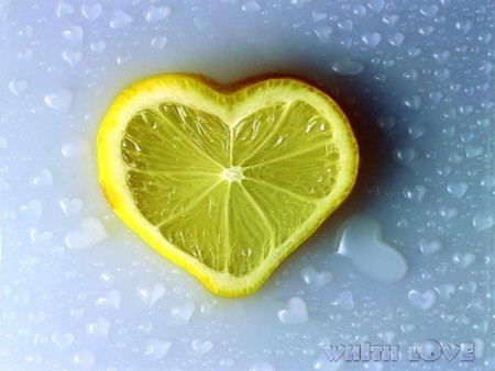 Lemon Love - citrus, heart, sour, love, sweet, lemon