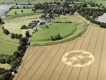 THe Dreamcatcher - england, fields, green, photography, tan, crop circles