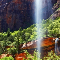 Emerald Pools Falls, Zion National Park, Utah