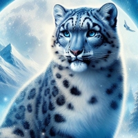 Mystical Snow Leopard