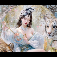 The princess and her tigers