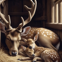 Sleeping deers