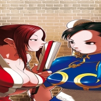 Mai Vs Chun-li On SVC Chaos SNK Vs Capcom Background Brick Wall