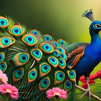 Colorful Peacock