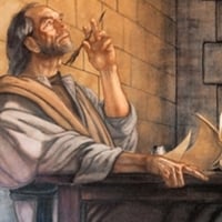 Apostle Paul Writing a Letter