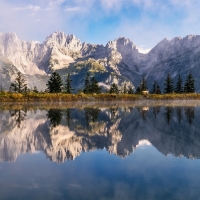 Lake Astberg, Kaiser Mountains, Tyrol, Austria