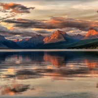 Golden Sunset on Lake McDonald