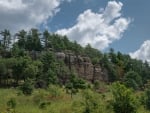 Sandstone cliffs in central Wisconsin