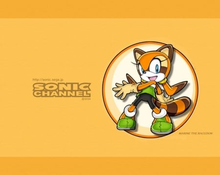 marine the racoon - marine, sonic channel