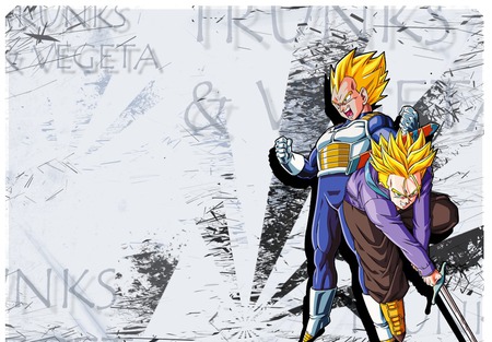 Vegeta and Trunks - vegeta, and, trunks