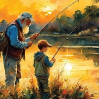 Grandad's Fishing Lesson