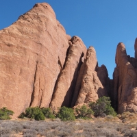 Entrance to Sandstone Arch, Arches National Park, Utah