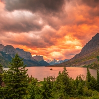 St.Mary's Lake, Glacier N.P., Montana