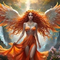 Citrine Phoenix Angel