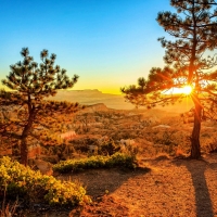 Sunset at Bryce Canyon National Park, Utah