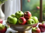 Still life with apples