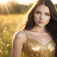 Tara in a Field of Flowers
