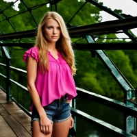 Carrie on the Bridge