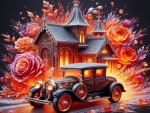 Victorian Petal Halloween Car