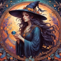 Witch Lost in Mystical World