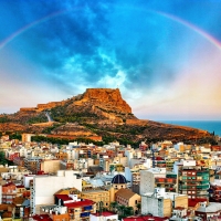 Rainbow in Alicante Spain