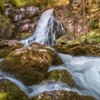 Morninglight at Gollinger Waterfall, Austria