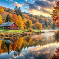 A beautiful autumn landscape