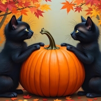 Pumpkin Kittens