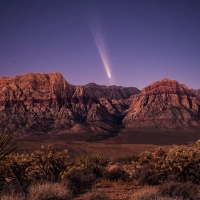 Comet ATLAS near Las Vegas, Nevada