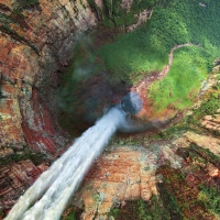 Looking Down at a Waterfall (POV)