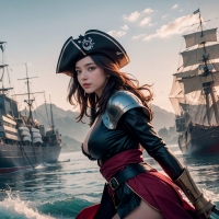 AI Image of a Female Pirate