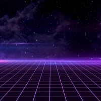 Purple Retro Wave