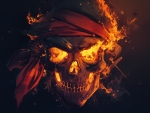 Burning Jolly Roger