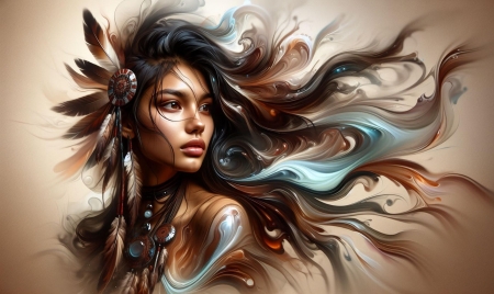 Beautiful Portrait of an Indian Woman