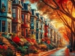 Autumn streeside