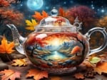 Dreamy Autumn Sky in a Teapot