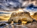 Sunset on El Matador Beach, Malibu, California