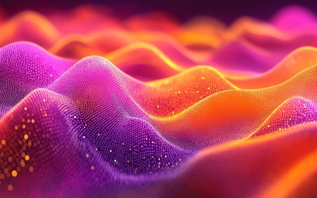3D Particle Abstract - 3d, abstract, colorful, particle, particles, wavy