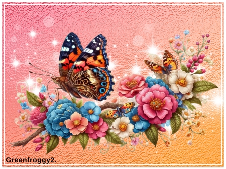 BUTTERFLY ON A BRANCH