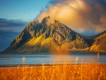 Sunrise at the coast of Iceland