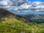 View from the Watkin Path at Yr Wyddfa, Snowdon, Wales