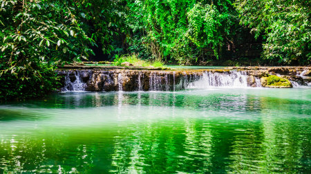 Waterfall Than Bok Khorani, Thailand - water, landscape, trees, cascades, reflections