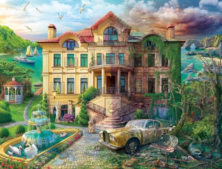 large home - home, puzzle, large, victorian