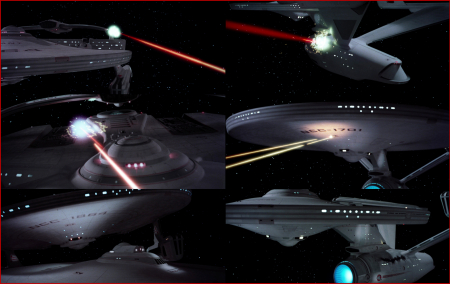 Enterprise Versus Reliant - Enterprise, Reliant, TWOK, Star Trek, Space Battle, Starship