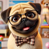 Funny Pug Dog