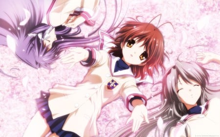 Clannad - nagisa, kyou, clannad, tomoyo