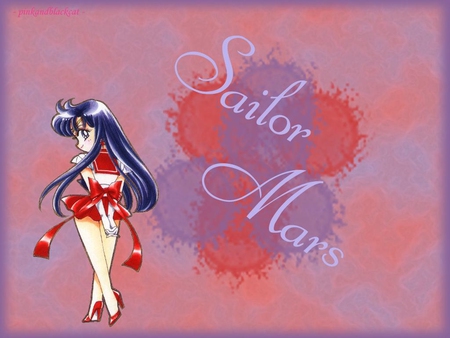 Sailor Mars - girl, female, red, anime, sailormoon, anime girl, cute