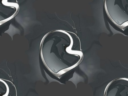 Heart - grunge, silver, heart