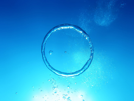 Air Ring - nature, oceans, rings, blue, water